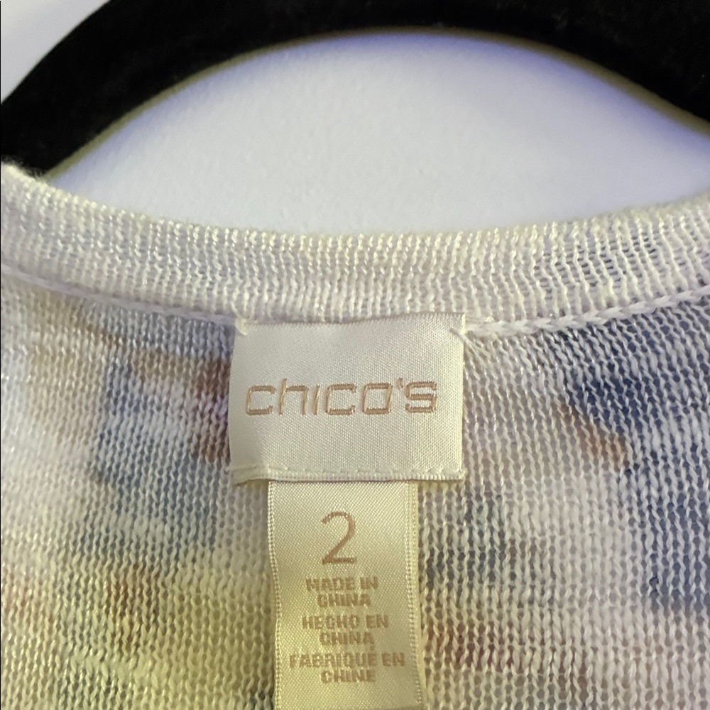 Chico's Abstract Patterned Cardigan Duster - Picture 4 of 6